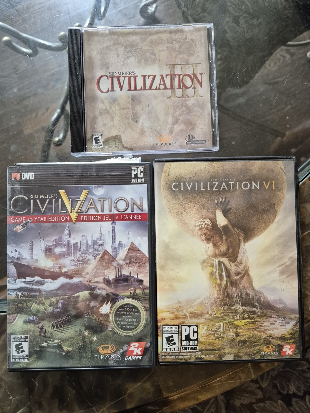 Sid Meier's Civilization III, V And VI PC Game‎ EUC